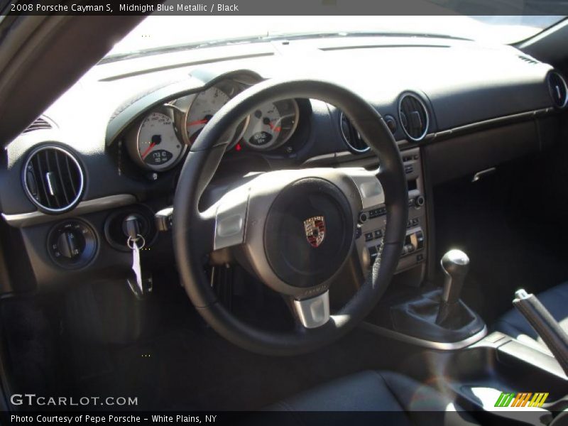 Midnight Blue Metallic / Black 2008 Porsche Cayman S