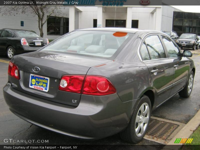 Midnight Gray Metallic / Gray 2007 Kia Optima LX