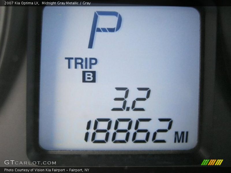 Midnight Gray Metallic / Gray 2007 Kia Optima LX
