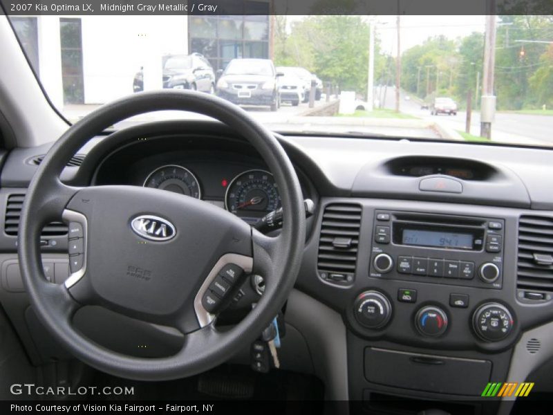 Midnight Gray Metallic / Gray 2007 Kia Optima LX