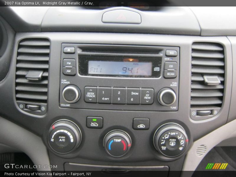 Midnight Gray Metallic / Gray 2007 Kia Optima LX