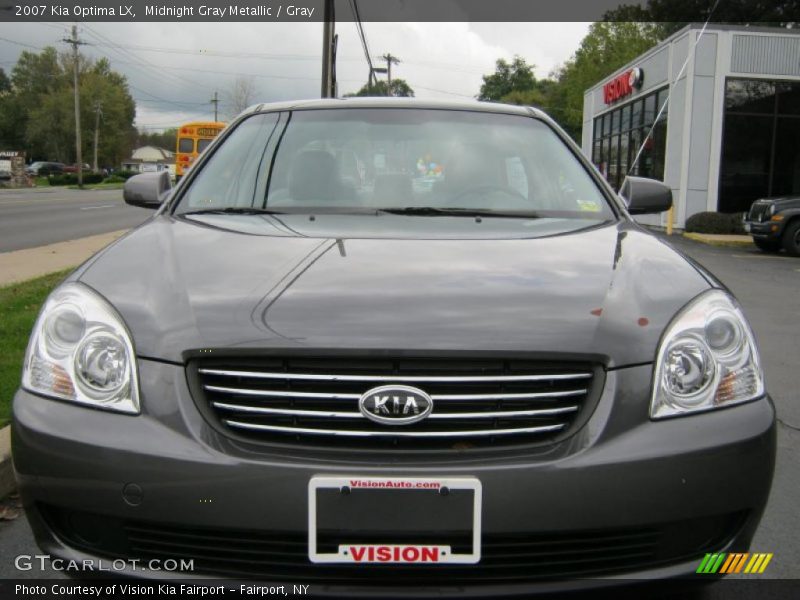 Midnight Gray Metallic / Gray 2007 Kia Optima LX