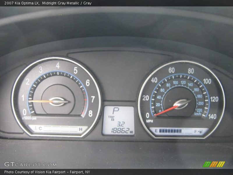 Midnight Gray Metallic / Gray 2007 Kia Optima LX