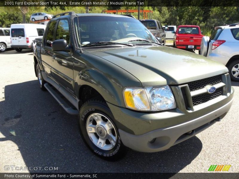 Estate Green Metallic / Medium Prairie Tan 2001 Ford Explorer Sport Trac 4x4