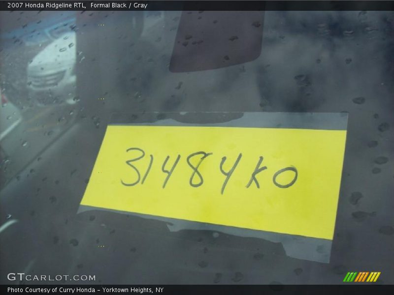 Formal Black / Gray 2007 Honda Ridgeline RTL