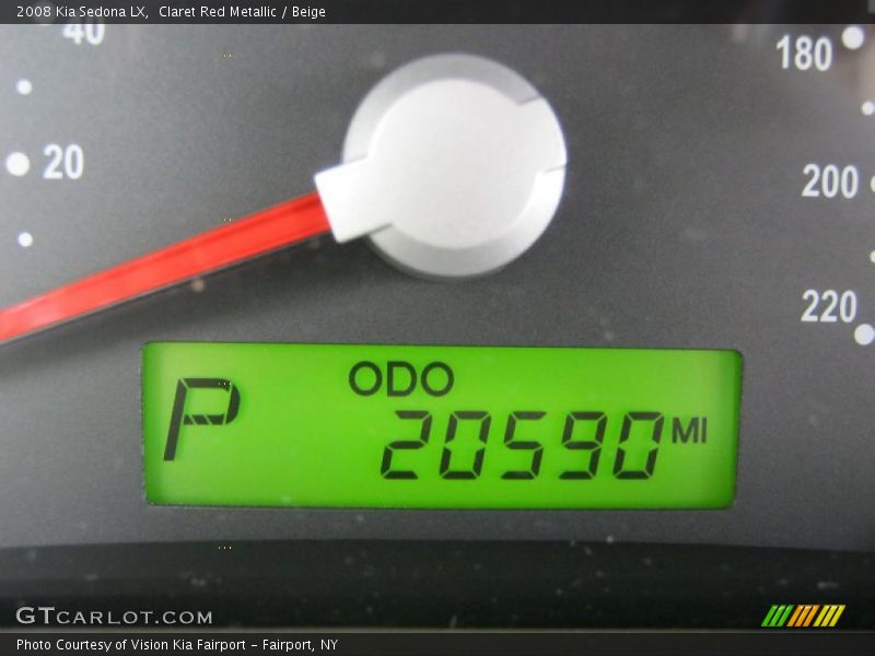 Claret Red Metallic / Beige 2008 Kia Sedona LX