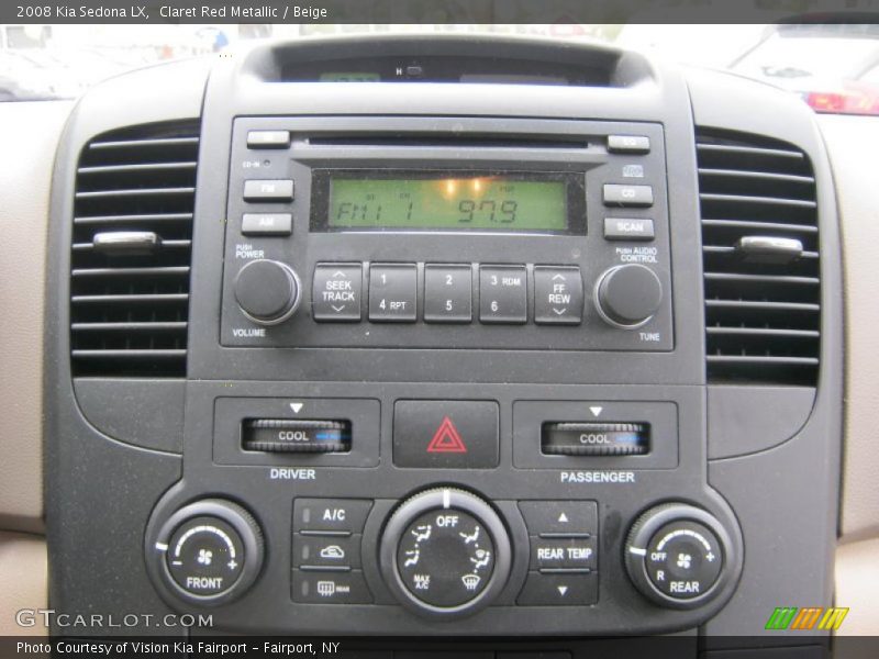 Claret Red Metallic / Beige 2008 Kia Sedona LX