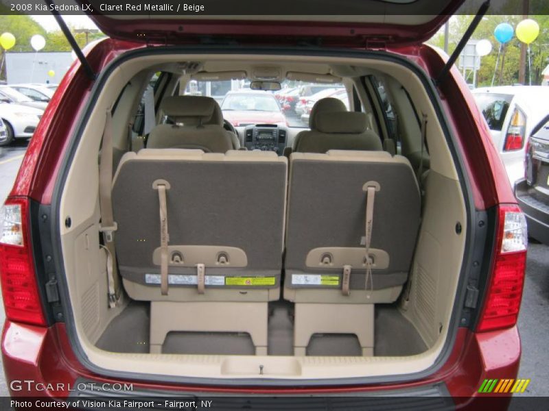 Claret Red Metallic / Beige 2008 Kia Sedona LX