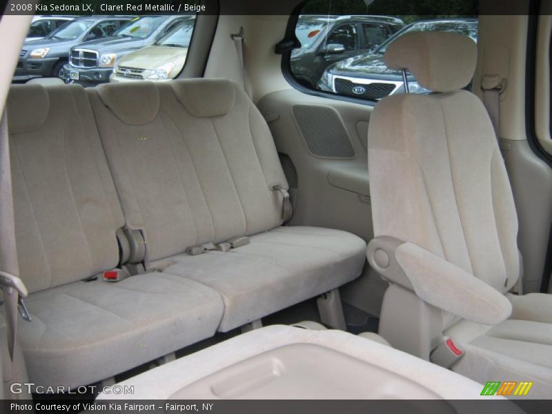 Claret Red Metallic / Beige 2008 Kia Sedona LX