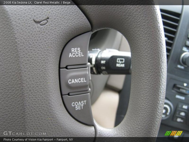 Claret Red Metallic / Beige 2008 Kia Sedona LX