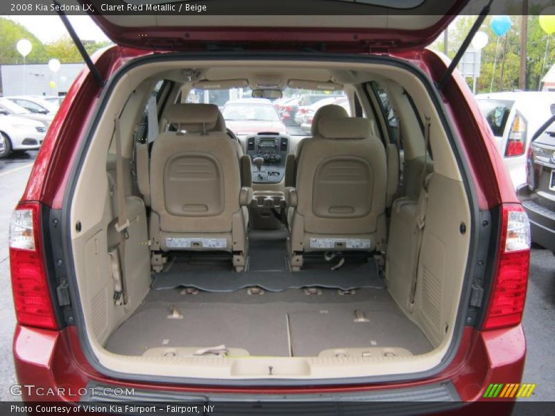 Claret Red Metallic / Beige 2008 Kia Sedona LX