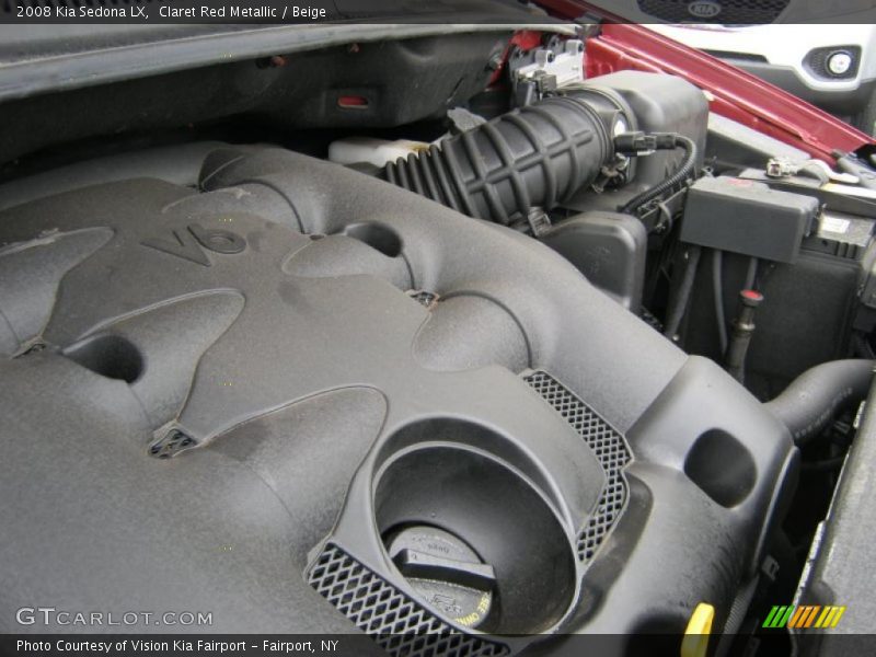 Claret Red Metallic / Beige 2008 Kia Sedona LX
