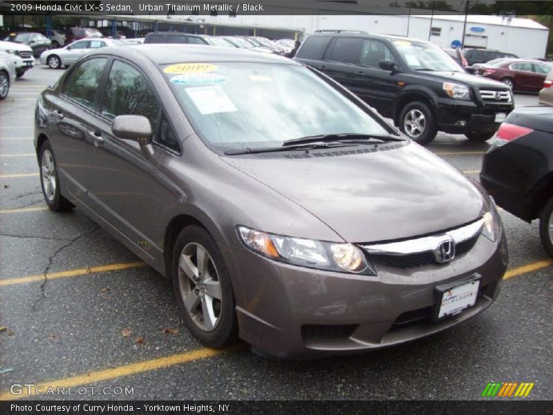 Urban Titanium Metallic / Black 2009 Honda Civic LX-S Sedan