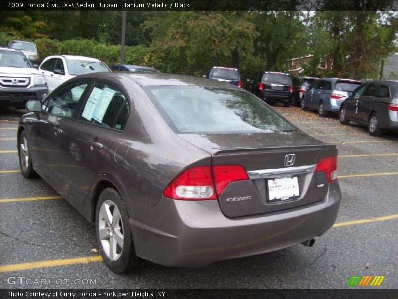 Urban Titanium Metallic / Black 2009 Honda Civic LX-S Sedan