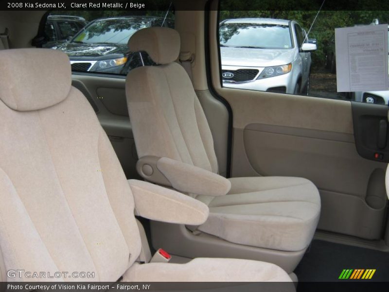 Claret Red Metallic / Beige 2008 Kia Sedona LX