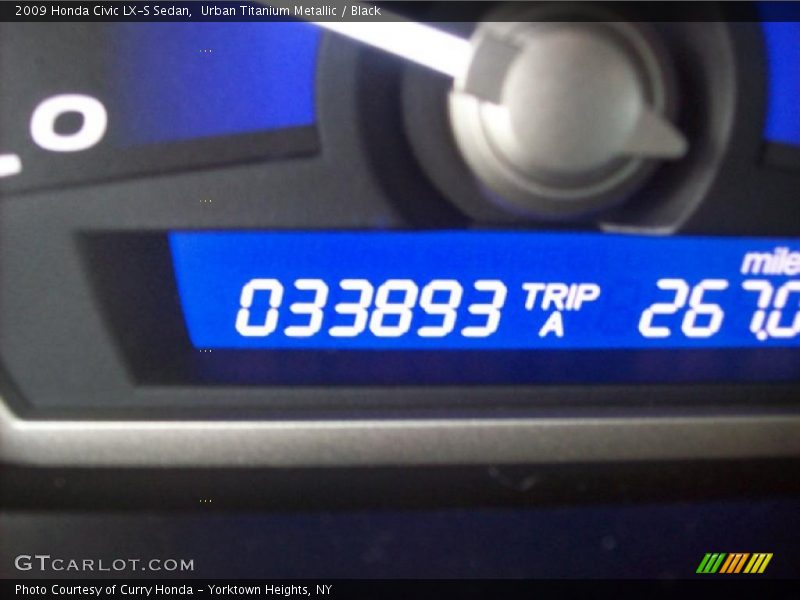 Urban Titanium Metallic / Black 2009 Honda Civic LX-S Sedan