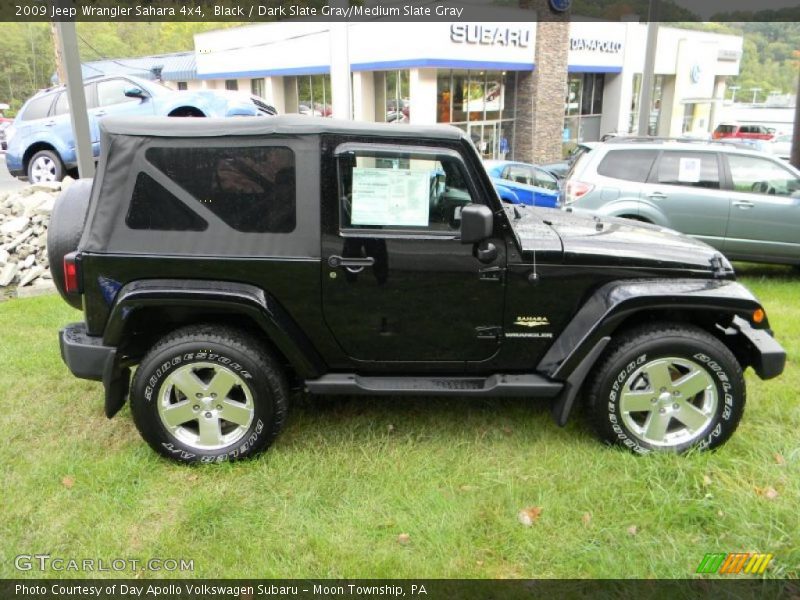Black / Dark Slate Gray/Medium Slate Gray 2009 Jeep Wrangler Sahara 4x4