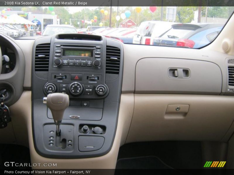 Claret Red Metallic / Beige 2008 Kia Sedona LX