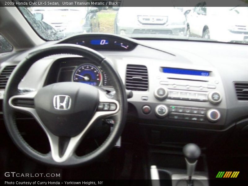 Urban Titanium Metallic / Black 2009 Honda Civic LX-S Sedan