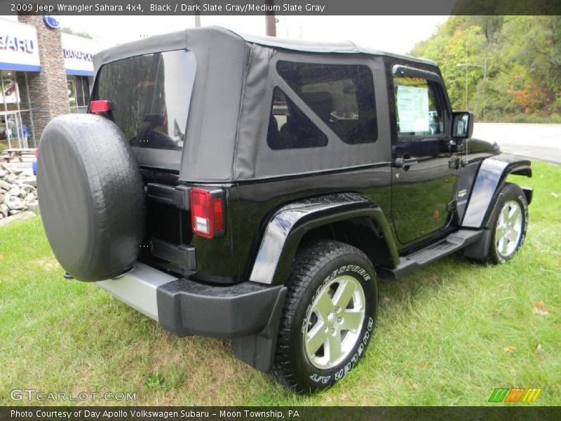 Black / Dark Slate Gray/Medium Slate Gray 2009 Jeep Wrangler Sahara 4x4