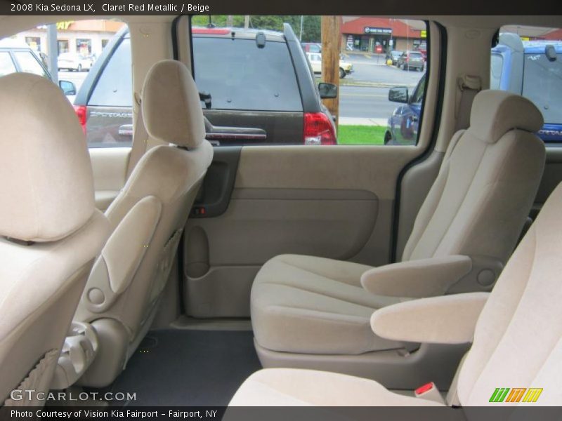 Claret Red Metallic / Beige 2008 Kia Sedona LX
