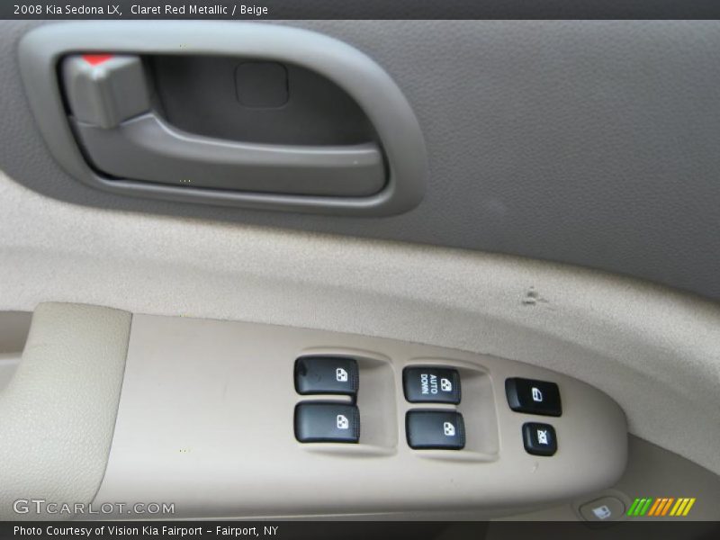 Claret Red Metallic / Beige 2008 Kia Sedona LX