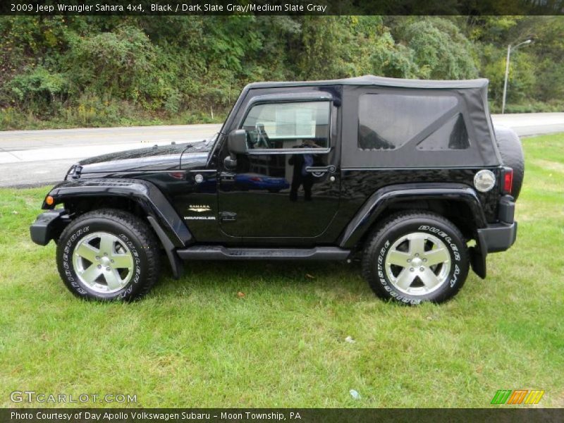 Black / Dark Slate Gray/Medium Slate Gray 2009 Jeep Wrangler Sahara 4x4