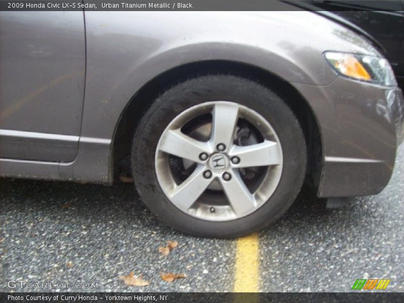 Urban Titanium Metallic / Black 2009 Honda Civic LX-S Sedan