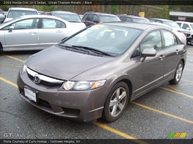 Urban Titanium Metallic / Black 2009 Honda Civic LX-S Sedan