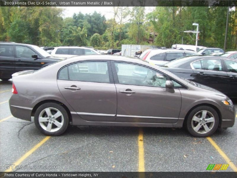 Urban Titanium Metallic / Black 2009 Honda Civic LX-S Sedan