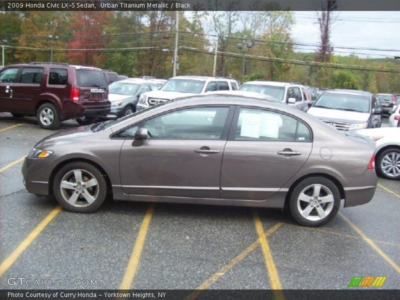 Urban Titanium Metallic / Black 2009 Honda Civic LX-S Sedan