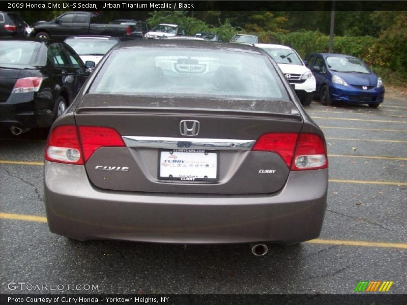 Urban Titanium Metallic / Black 2009 Honda Civic LX-S Sedan