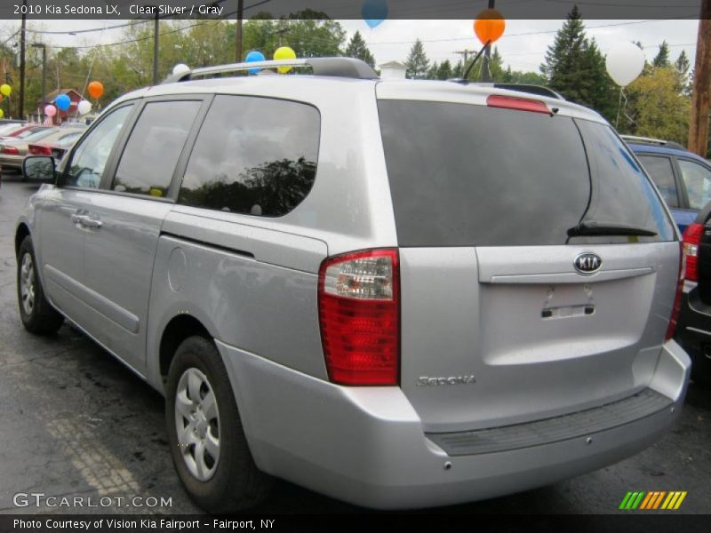 Clear Silver / Gray 2010 Kia Sedona LX
