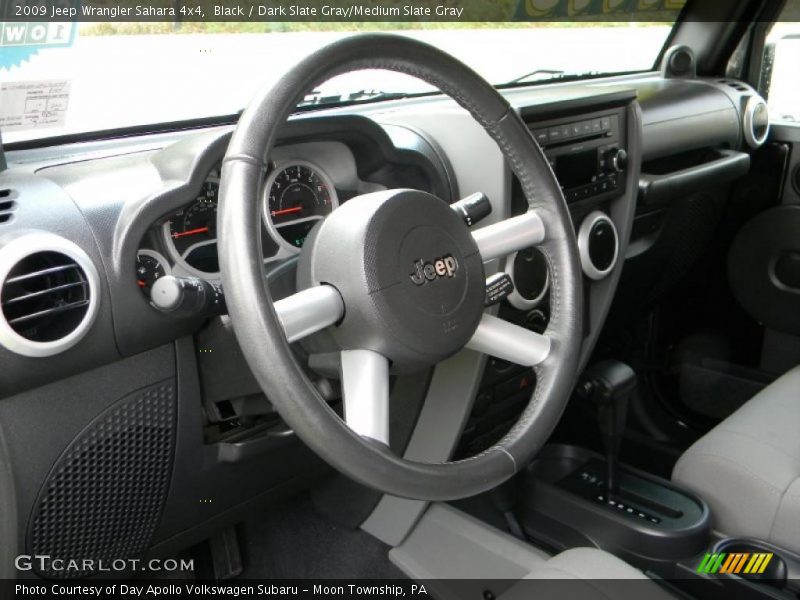 Black / Dark Slate Gray/Medium Slate Gray 2009 Jeep Wrangler Sahara 4x4