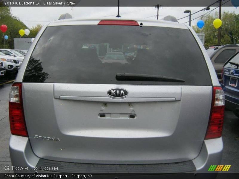 Clear Silver / Gray 2010 Kia Sedona LX