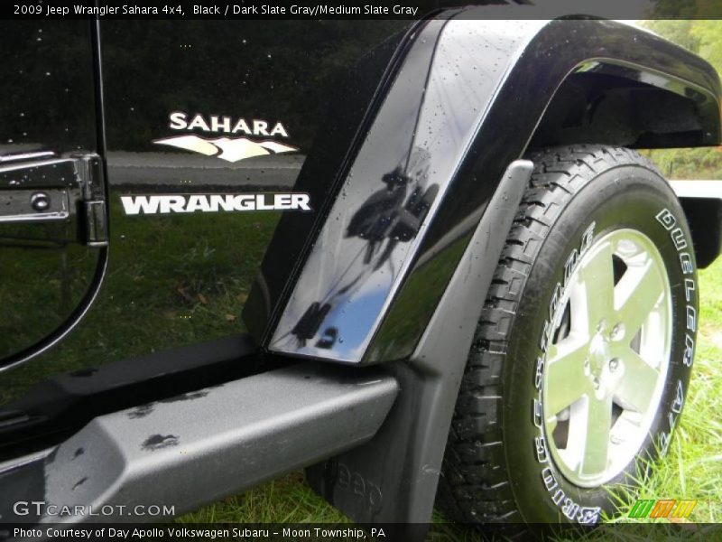 Black / Dark Slate Gray/Medium Slate Gray 2009 Jeep Wrangler Sahara 4x4