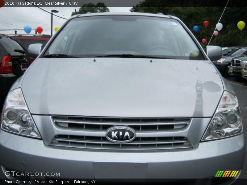 Clear Silver / Gray 2010 Kia Sedona LX