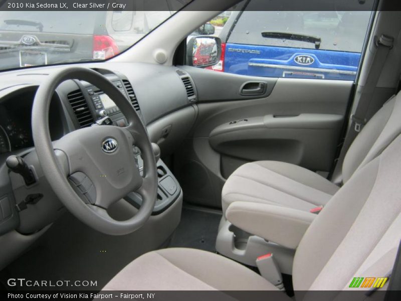 Clear Silver / Gray 2010 Kia Sedona LX