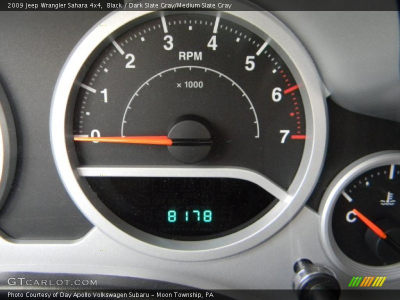 Black / Dark Slate Gray/Medium Slate Gray 2009 Jeep Wrangler Sahara 4x4