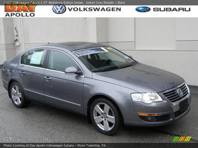 United Grey Metallic / Black 2007 Volkswagen Passat 2.0T Wolfsburg Edition Sedan
