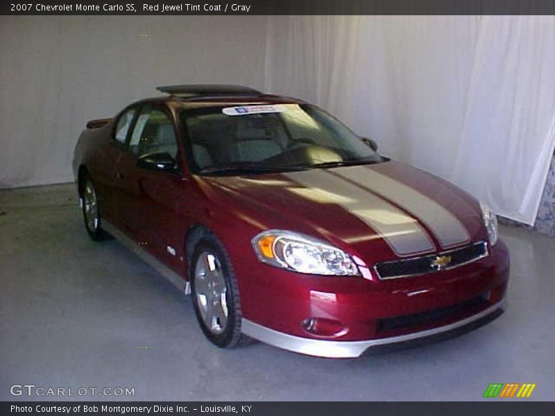 Red Jewel Tint Coat / Gray 2007 Chevrolet Monte Carlo SS