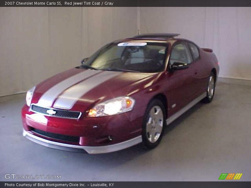 Red Jewel Tint Coat / Gray 2007 Chevrolet Monte Carlo SS