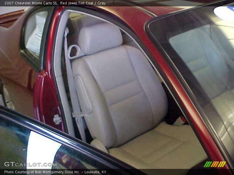 Red Jewel Tint Coat / Gray 2007 Chevrolet Monte Carlo SS