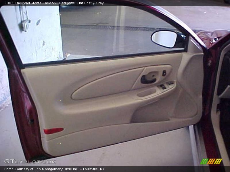 Red Jewel Tint Coat / Gray 2007 Chevrolet Monte Carlo SS