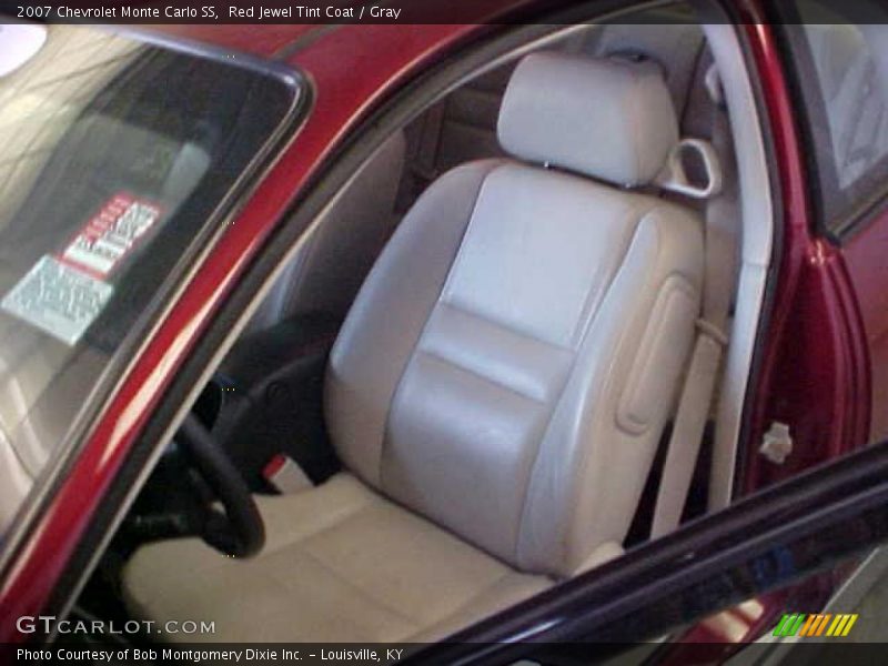 Red Jewel Tint Coat / Gray 2007 Chevrolet Monte Carlo SS