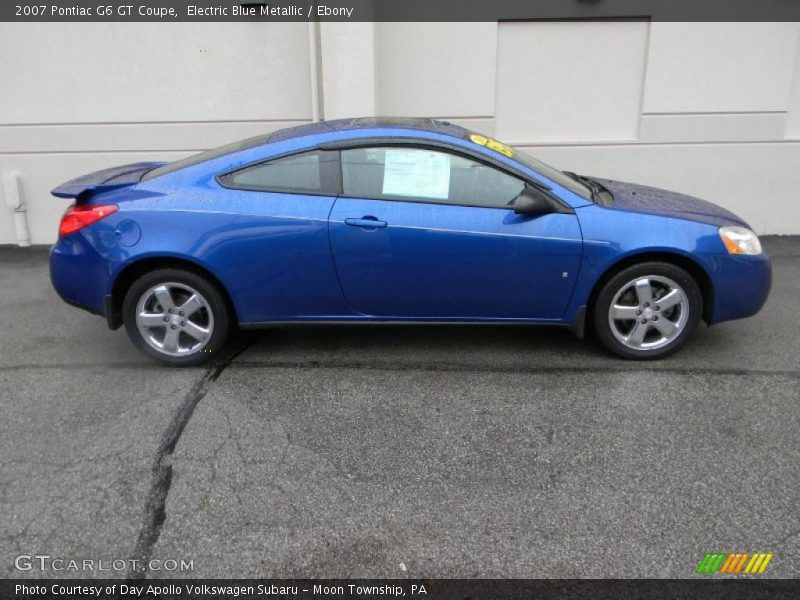 Electric Blue Metallic / Ebony 2007 Pontiac G6 GT Coupe