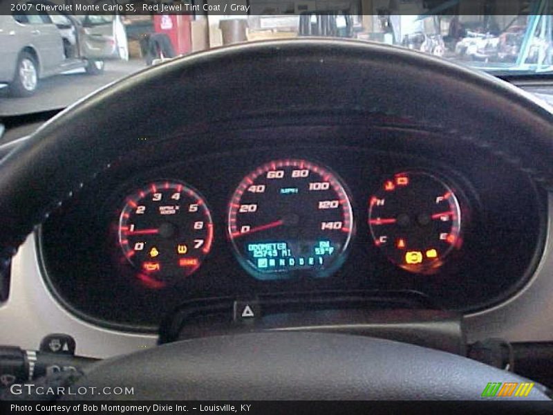 Red Jewel Tint Coat / Gray 2007 Chevrolet Monte Carlo SS