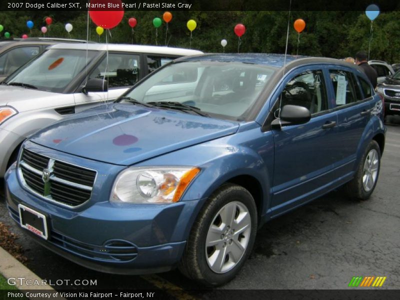 Marine Blue Pearl / Pastel Slate Gray 2007 Dodge Caliber SXT
