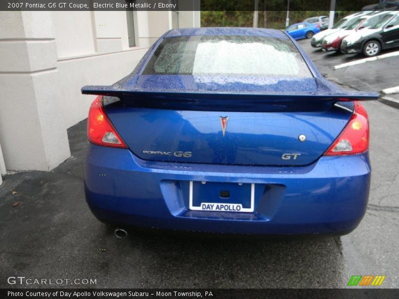 Electric Blue Metallic / Ebony 2007 Pontiac G6 GT Coupe