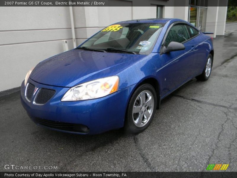 Electric Blue Metallic / Ebony 2007 Pontiac G6 GT Coupe